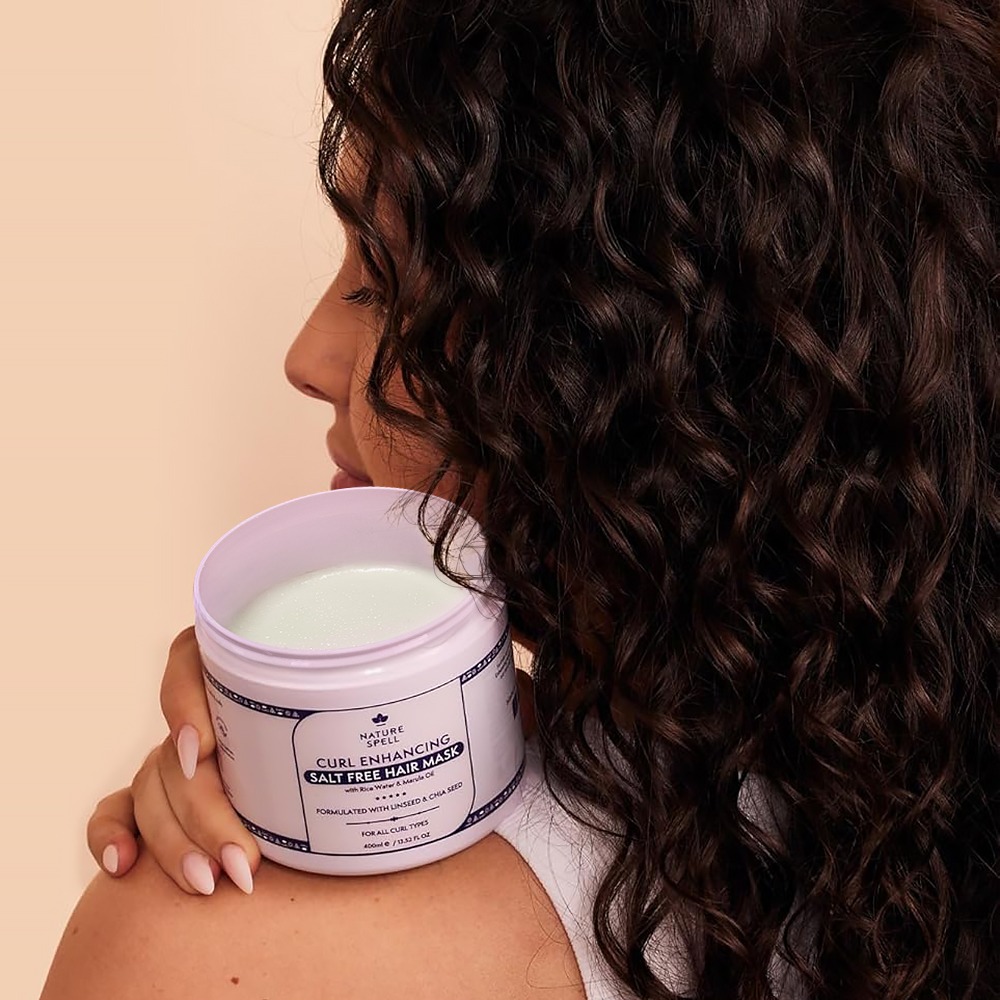 Masca pentru Par Cret & Ondulat Nature Spell Curl Enhancing Salt Free Mask