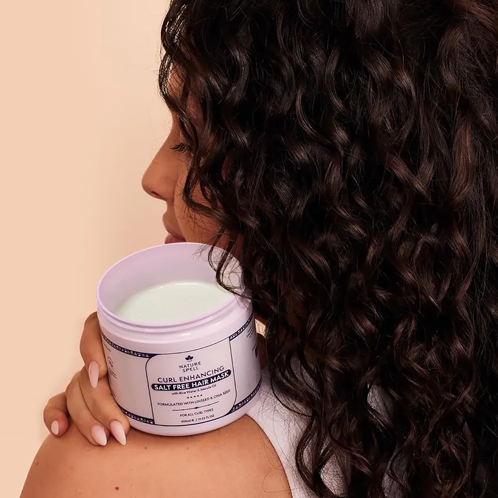 Masca pentru Par Cret & Ondulat Nature Spell Curl Enhancing Salt Free Mask