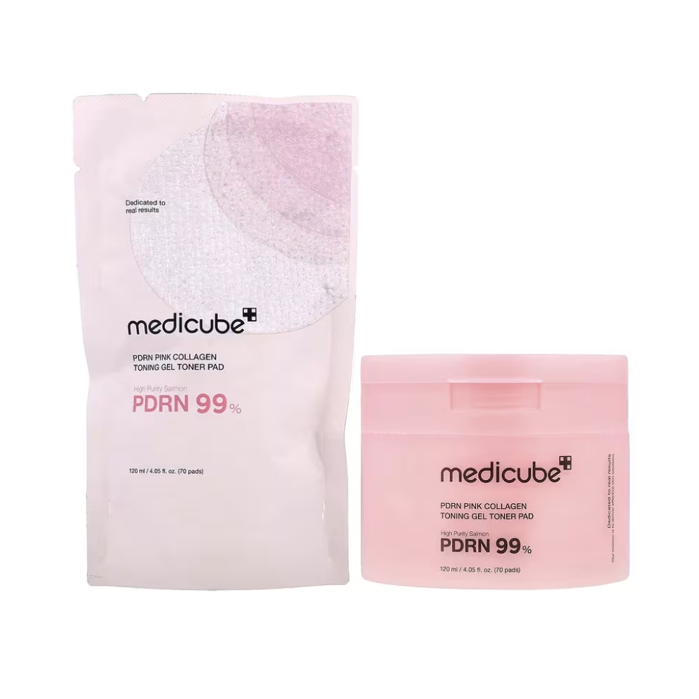 Dischete tonifiante cu PDRN Medicube Pink Collagen Toning Gel Ton — imaginea 2