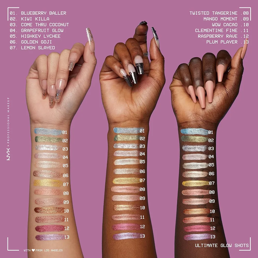 Fard de Pleoape Lichid NYX Professional Makeup Ultimate Glow Shots Come Thru Coconut