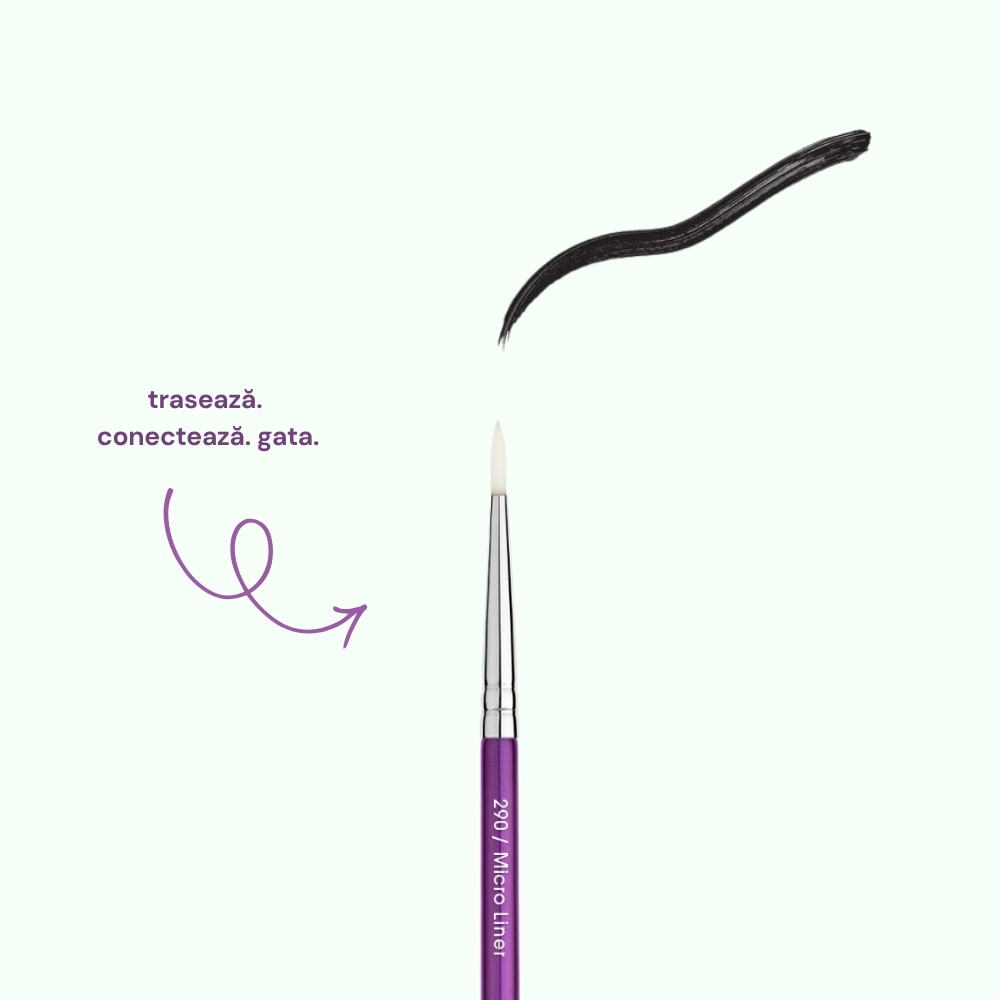 Pensula Profesionala Machiaj Boys`n Berries 290 Micro Liner — imaginea 4