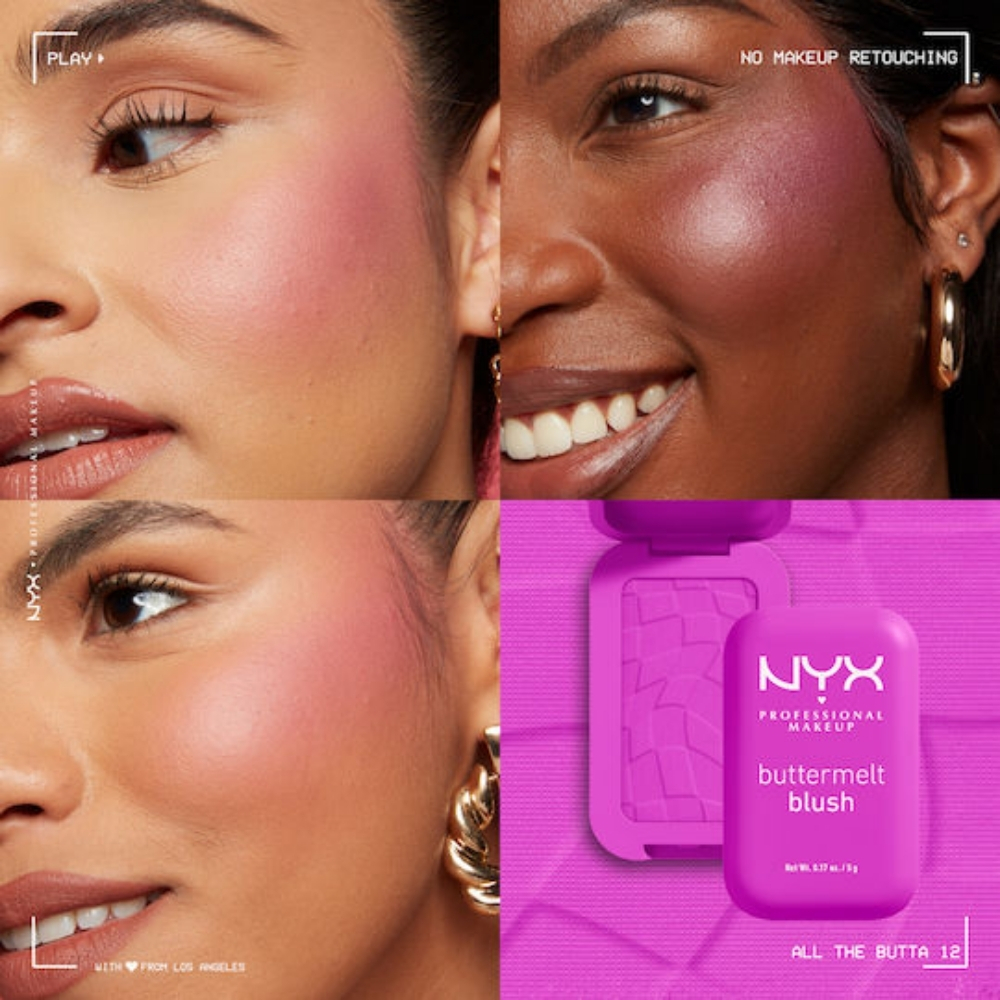 Fard de obraz Nyx Professional Makeup Buttermelt Blush ALL THE BU — imaginea 2