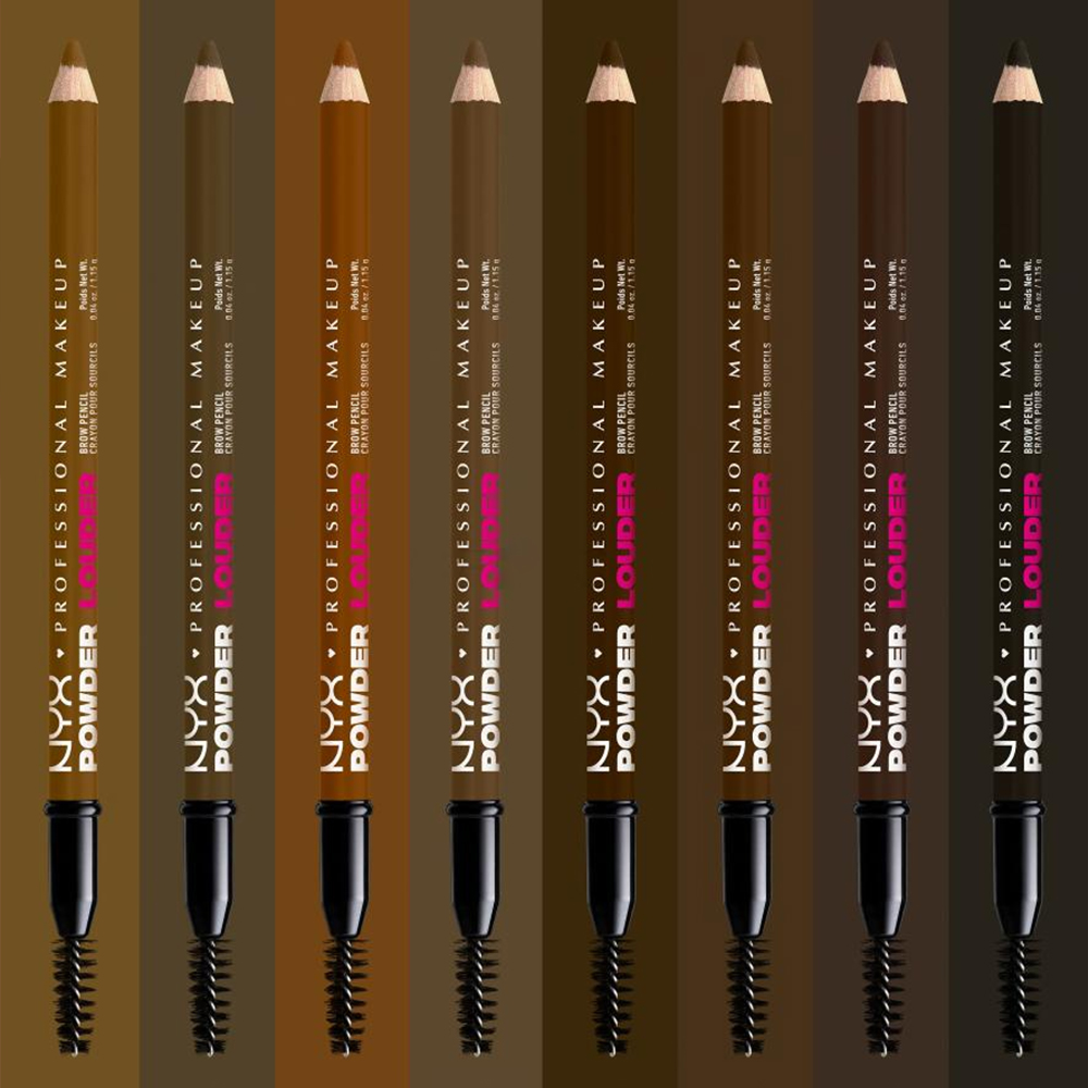 Creion pentru Sprancene Nyx Professional Makeup Powder Louder Brow Pencil BLACK