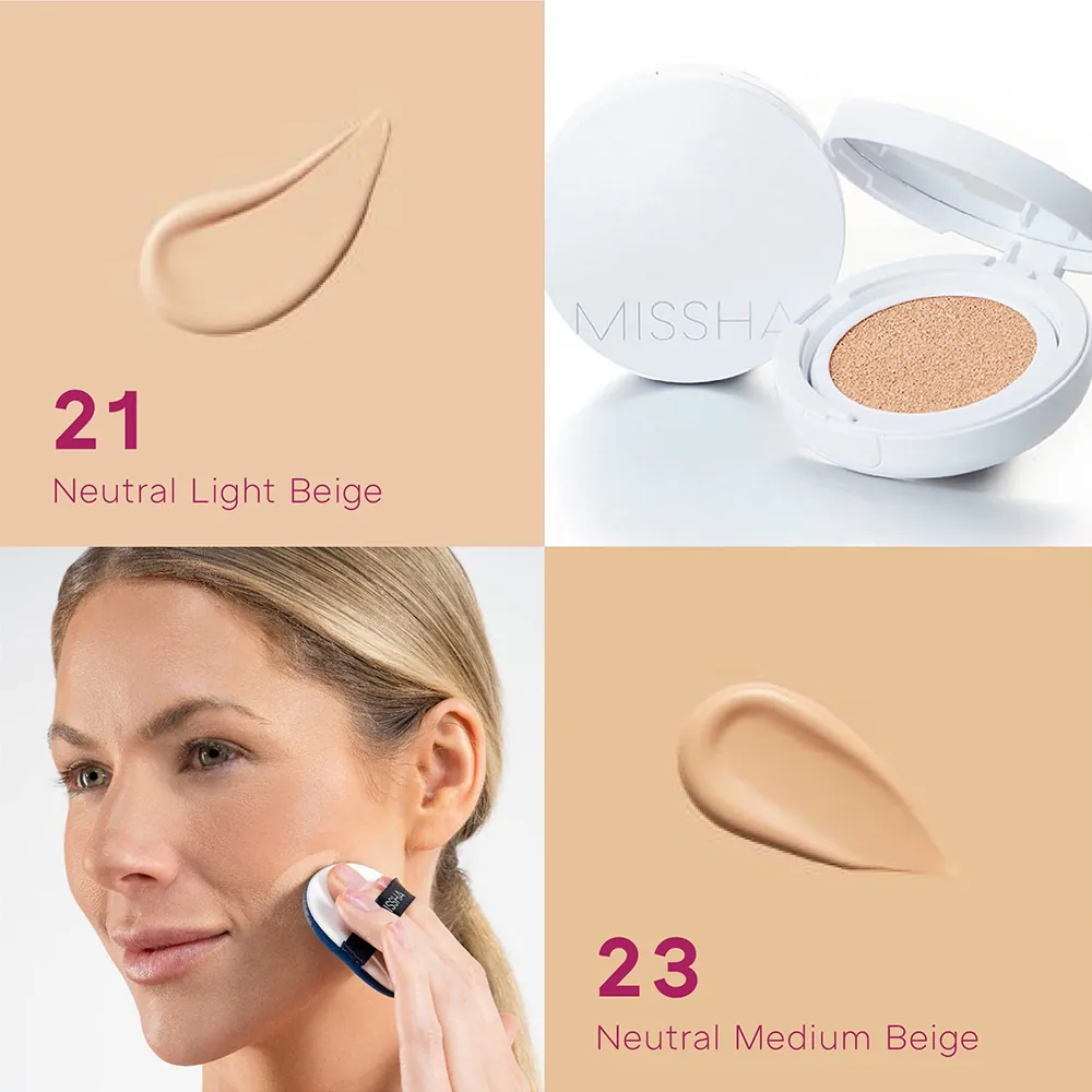 Fond de ten compact Missha Magic Cushion Moist Up 23 Medium Beige