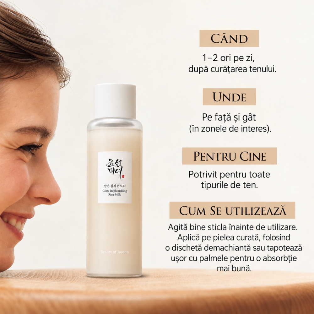 Toner infuzat cu lapte de orez Beauty of Joseon Glow Replenishing — imaginea 4