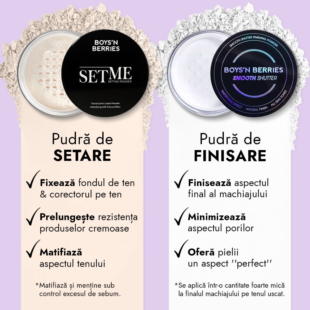 Pudra Pulbere pentru Finisare HD Boys`n Berries Smooth Shutter