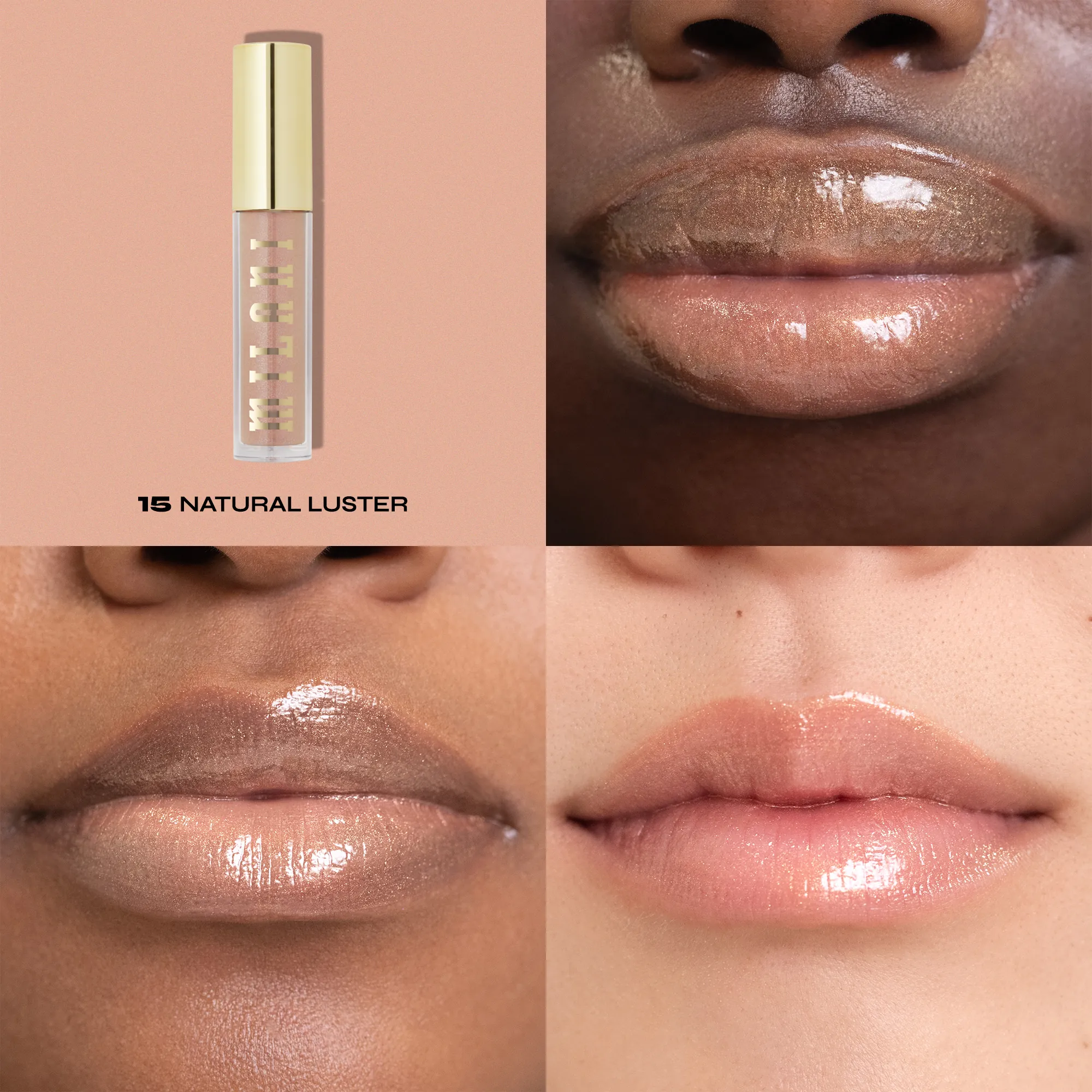Luciu buze pentru volum Milani Keep It Full Nourishing Lip Plumper Natural Luster