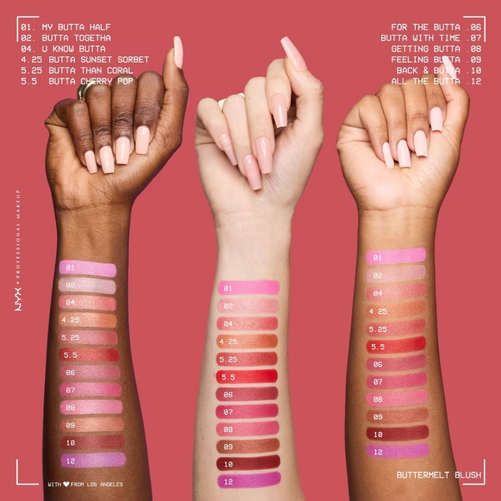 Fard de obraz Nyx Professional Makeup Buttermelt Blush ALL THE BU — imaginea 4