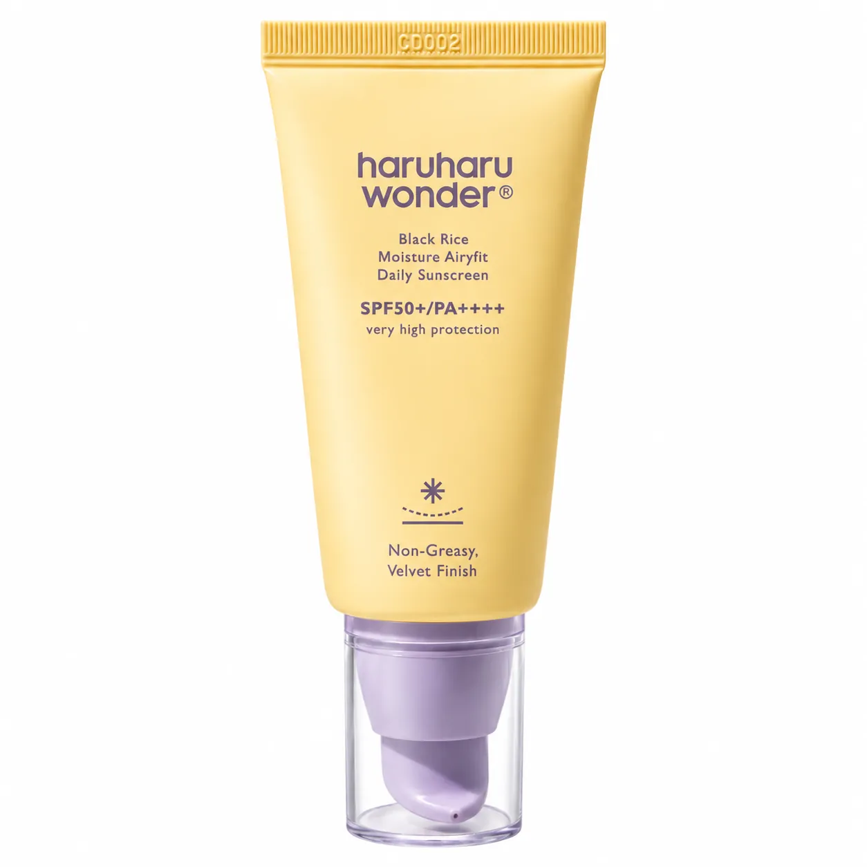 Cremă cu protecție solară hidratantă pentru utilizare zilnică Haruharu Wonder Black Rice Moisture Airyfit Daily Sunscreen