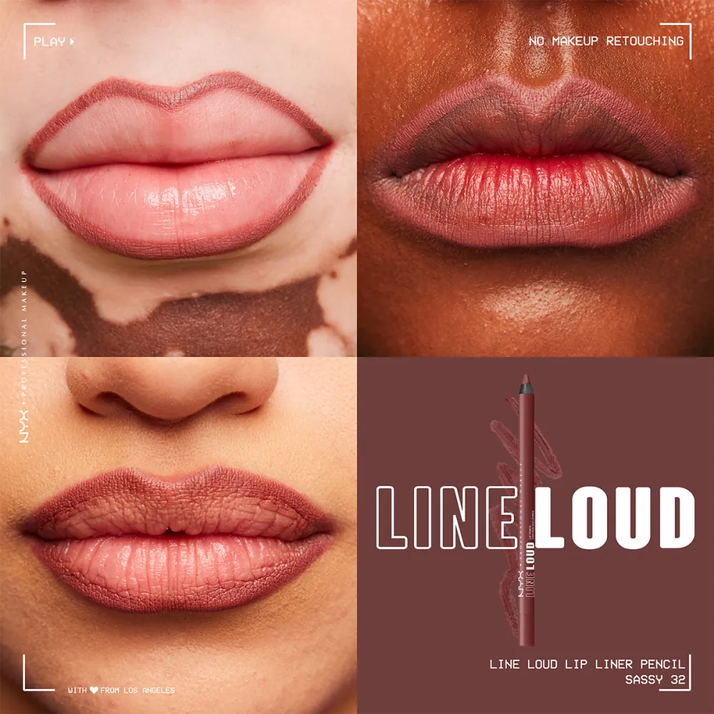 Creion buze NYX Professional Makeup Line Loud Lip Pencil Sassy