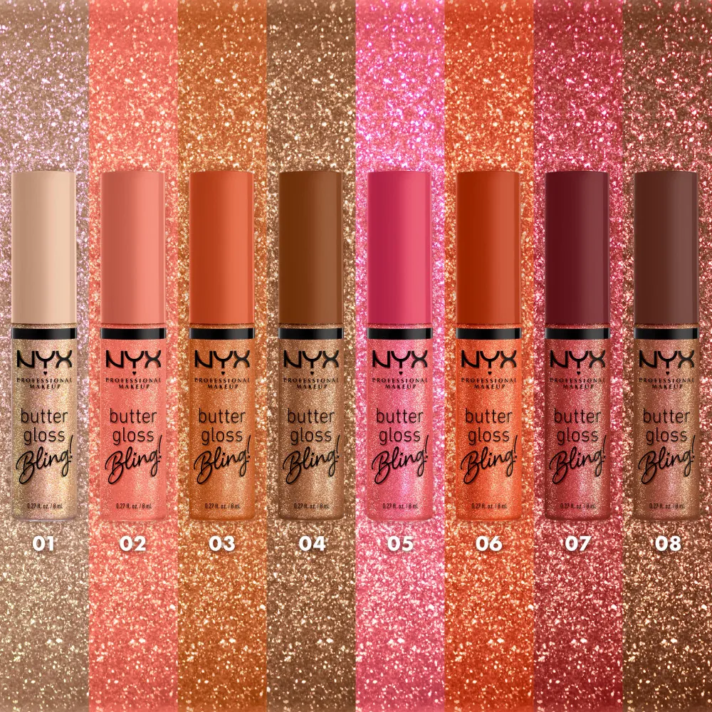 Luciu buze NYX Professional Makeup Butter Gloss Bling BRING THE BLING