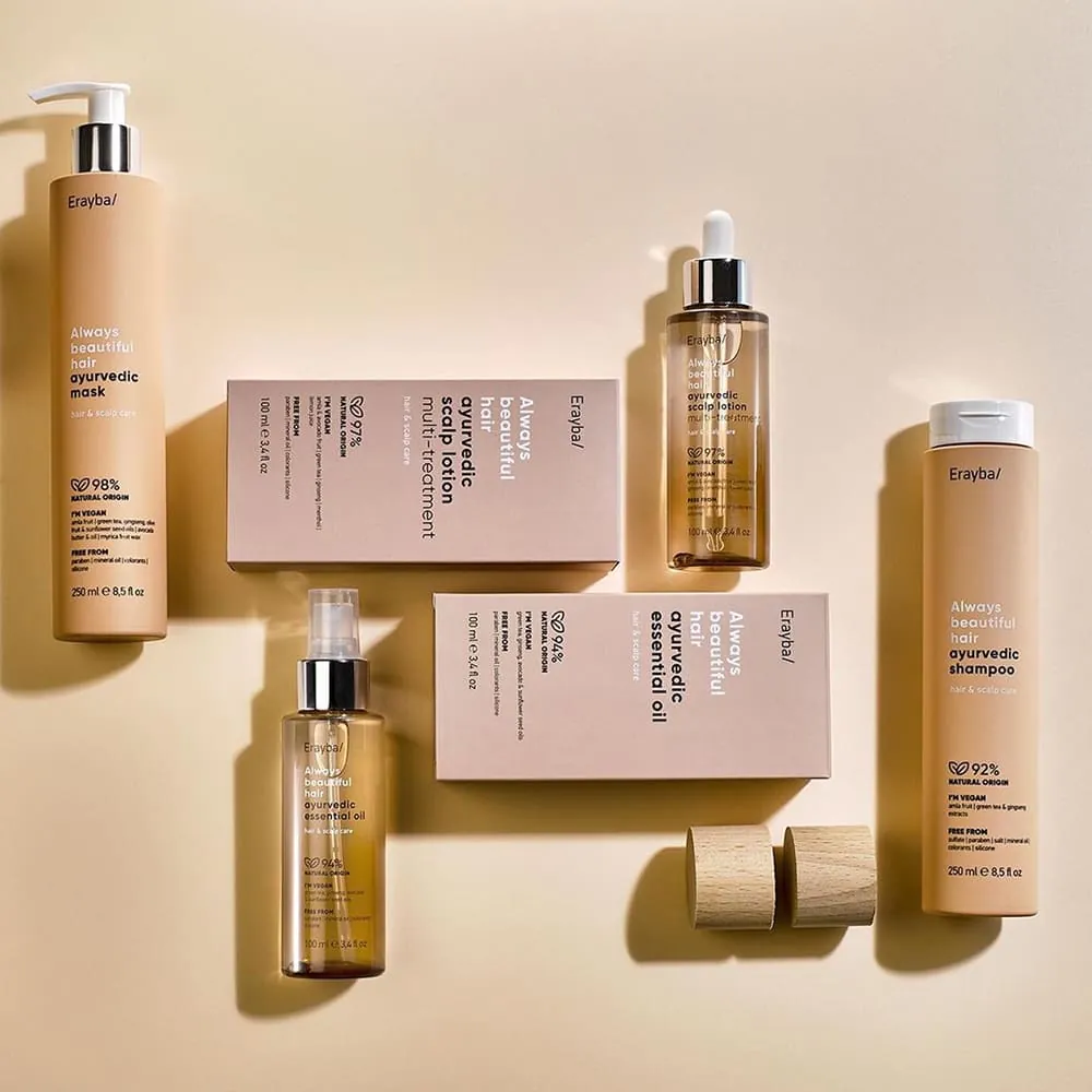 Sampon pentru Ingrijirea Scalpului si Parului - ERAYBA ABH Ayurvedic Shampoo 1000 ml