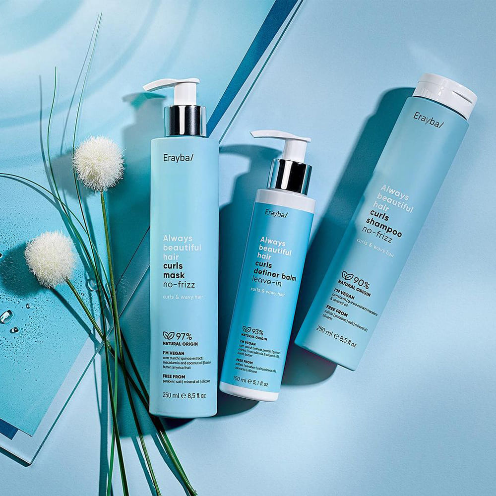 Sampon Profesional pentru Par Cret ERAYBA ABH Curls Shampoo No-frizz 1000 ml