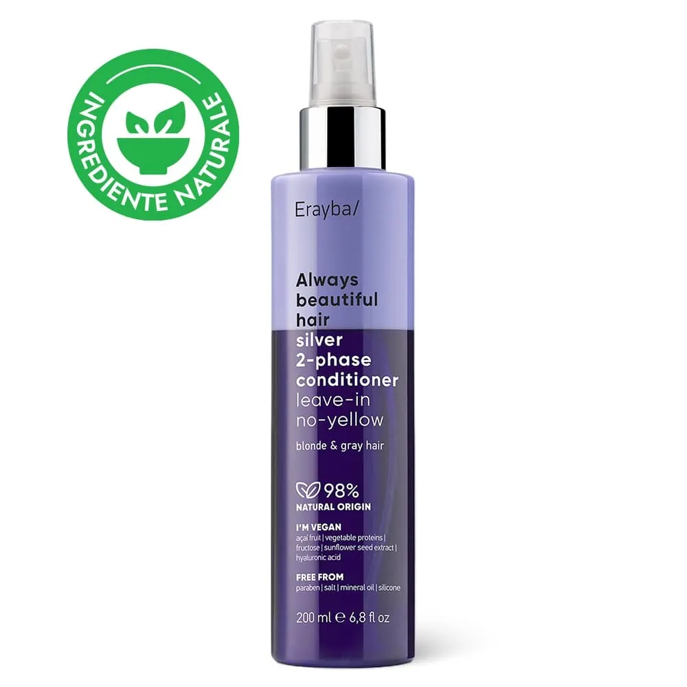 Balsam pentru Neutralizarea Tonurilor Galbene - ERAYBA ABH Silver 2-phase Conditioner 200 ml