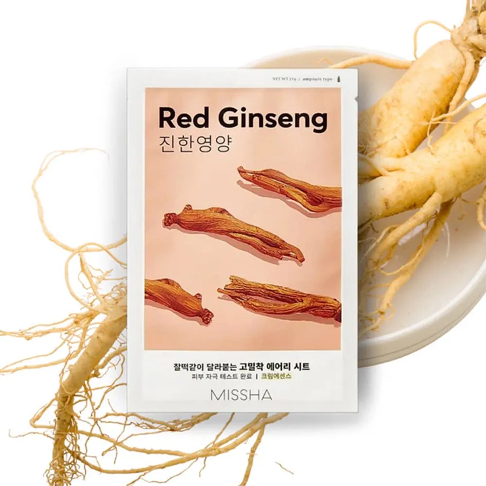 Masca Calmanta Missha Airy Fit Sheet Mask Red Ginseng