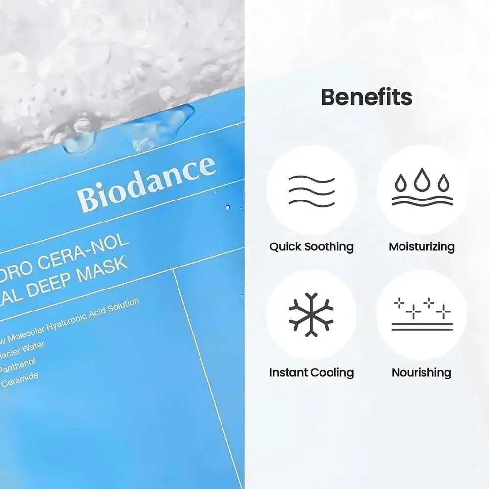 Mască Calmantă cu Ceramide Biodance Hydro Cera nol Real Deep Mask