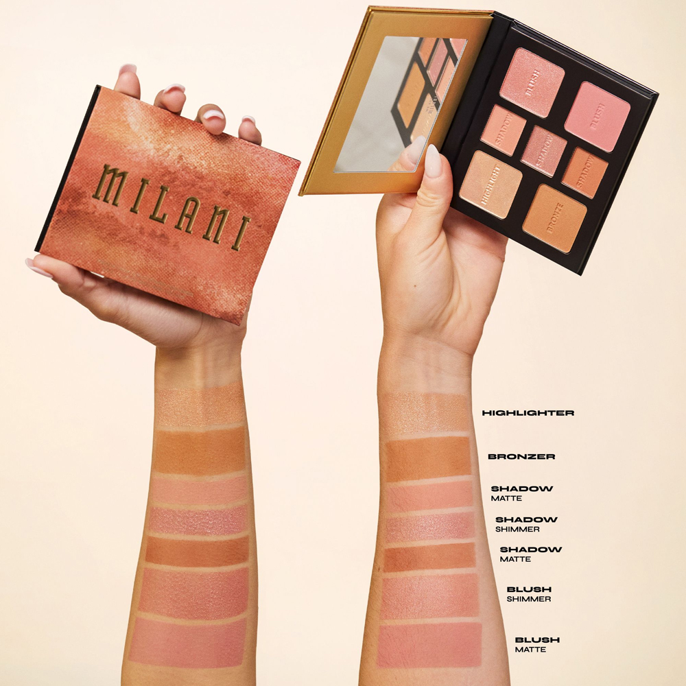 Paleta Multifunctionala Milani All-Inclusive Eye - Cheek & Face Palette Light to Medium