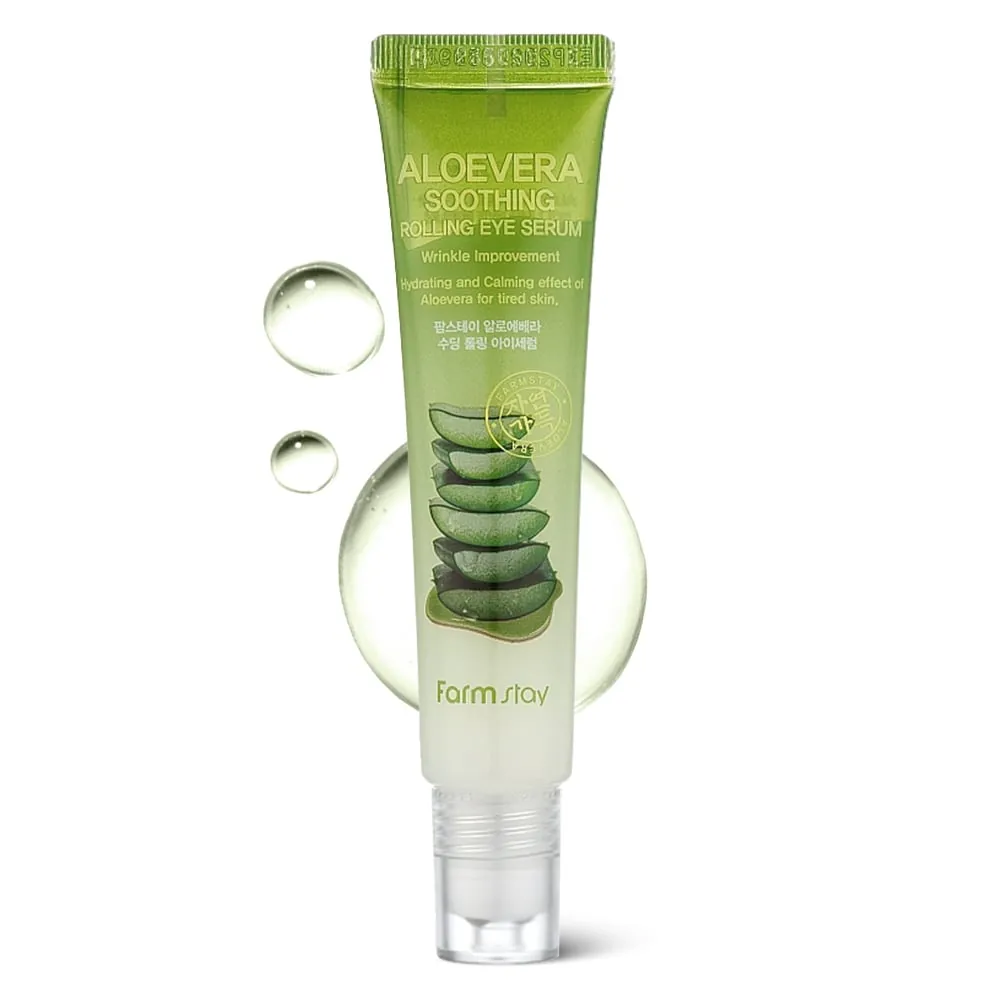 Ser Hidratant pentru Zona Ochilor cu Aloe Vera Farmstay Rolling Eye Serum