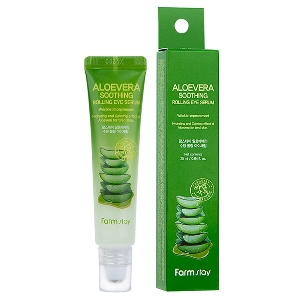 Ser Hidratant pentru Zona Ochilor cu Aloe Vera Farmstay Rolling Eye Serum