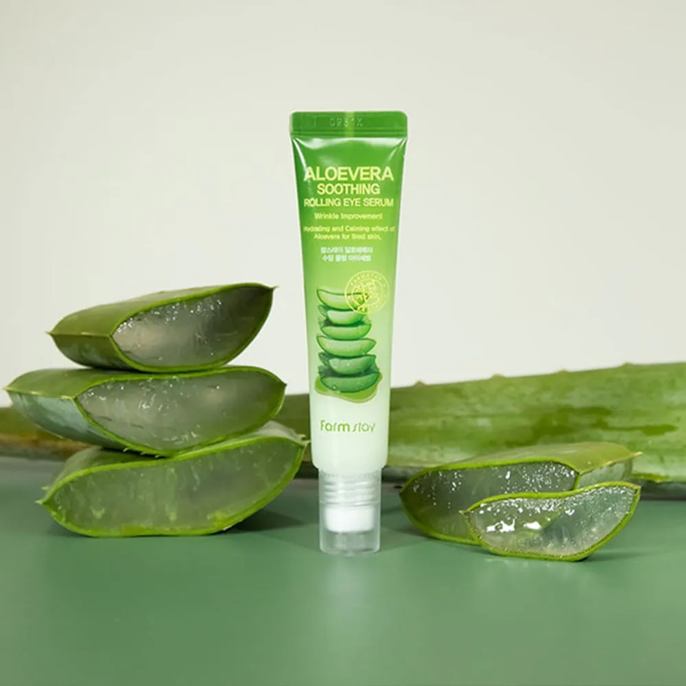 Ser Hidratant pentru Zona Ochilor cu Aloe Vera Farmstay Rolling Eye Serum