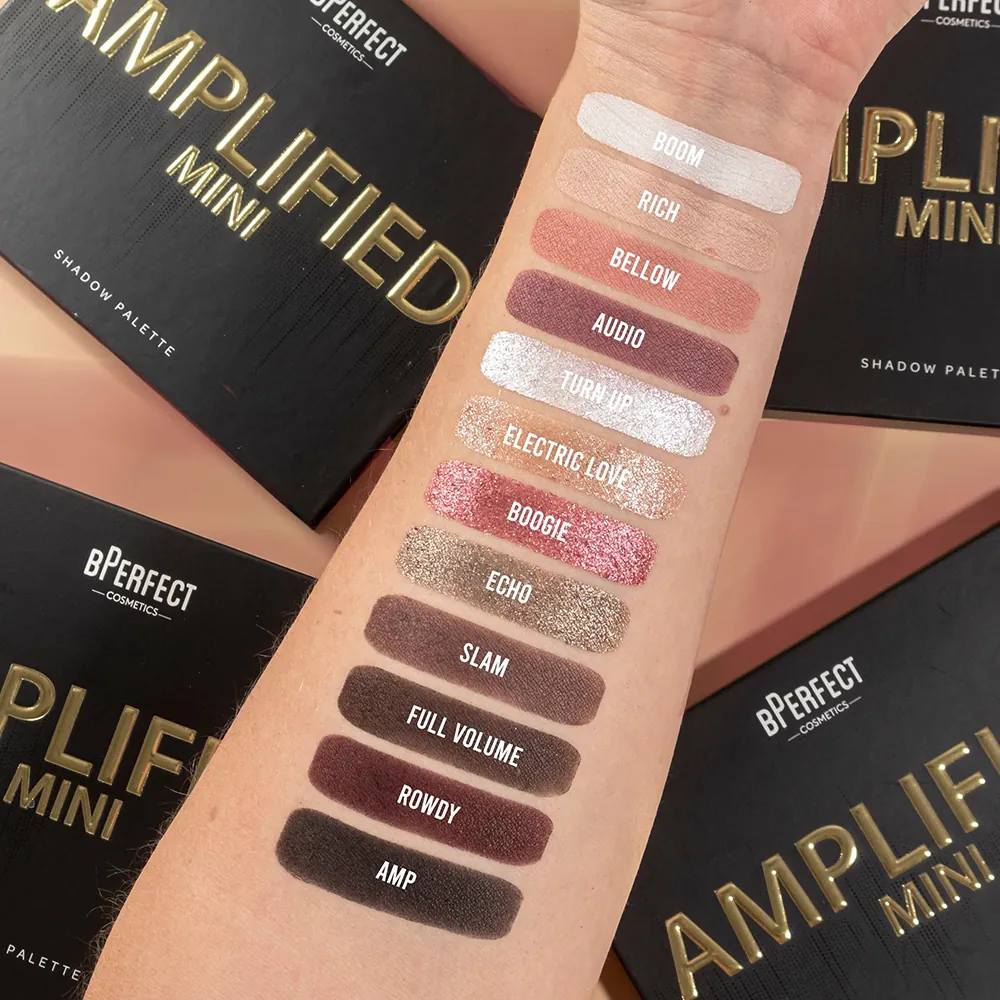 Paleta de Farduri BPerfect Cosmetics Amplified Mini Shadow Palette