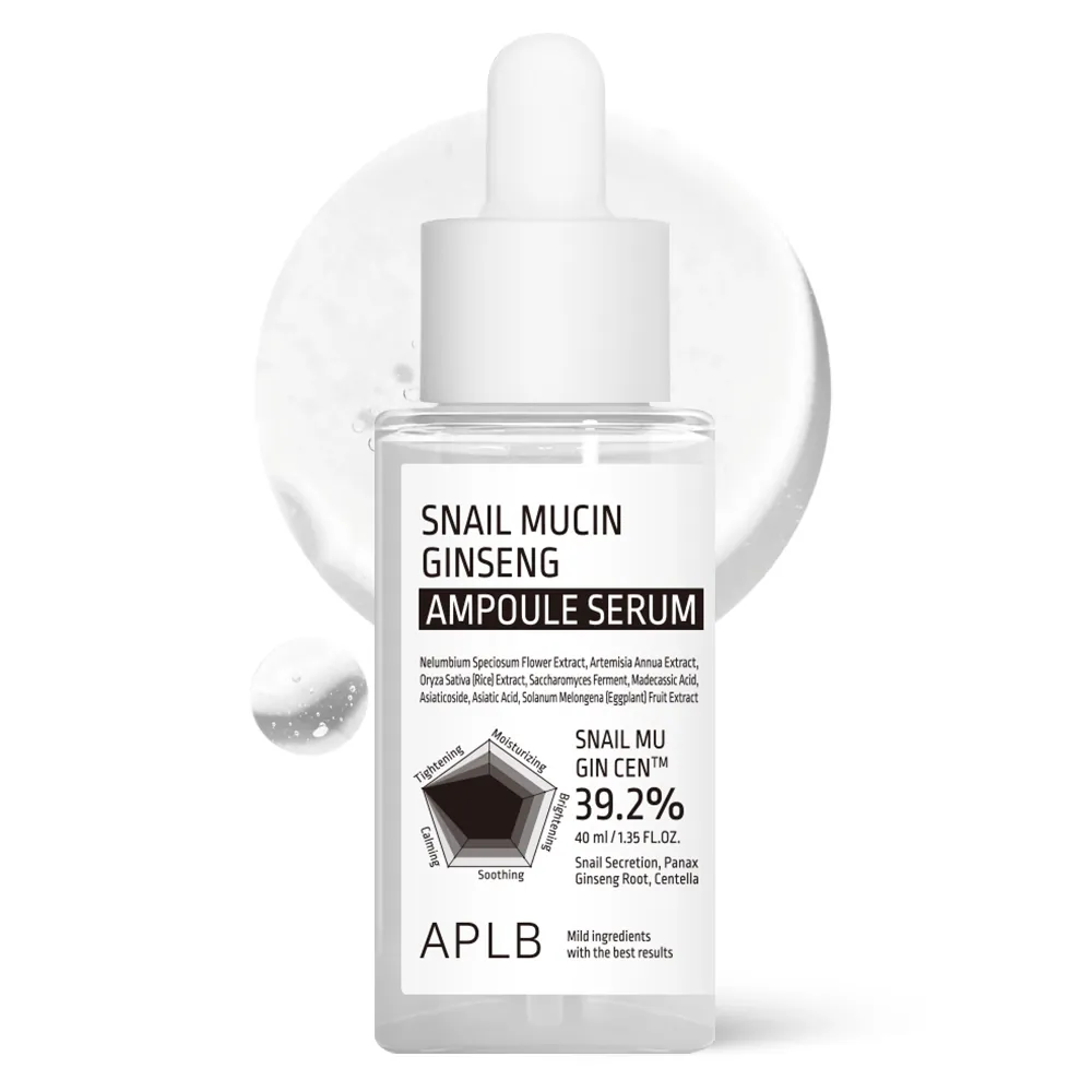 Ser revitalizant ten matur si tern APLB Snail Mucin Ginseng Ampoule Serum
