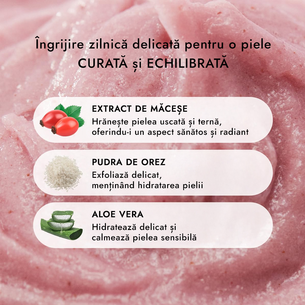Balsam de curatare Arencia Fresh Rosehip Rice Mochi Cleanser