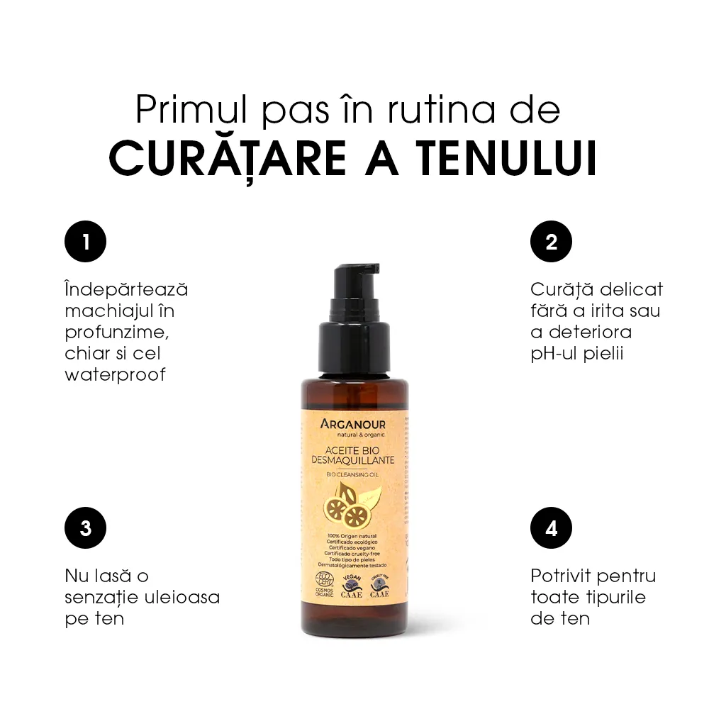 Ulei BIO Demachiant Arganour Aceite Desmaquillante