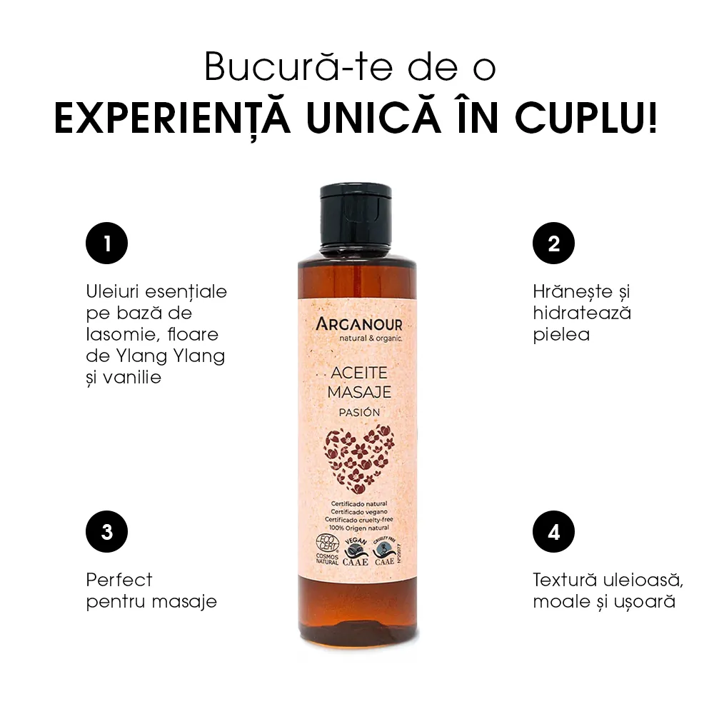 Ulei de Masaj BIO Afrodisiac Arganour Passion Massage Oil