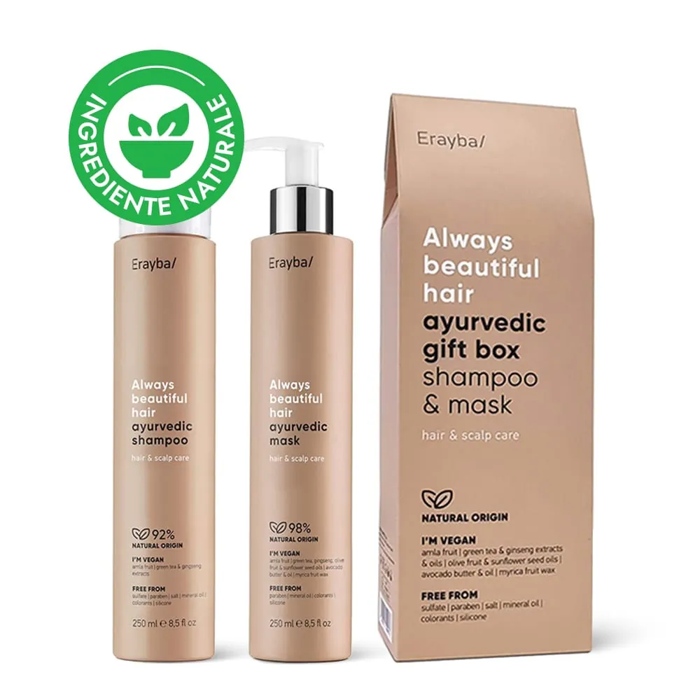 Set Ingrijire Par pentru Reparare & Regenerare Erayba Ayurvedic Gift Box