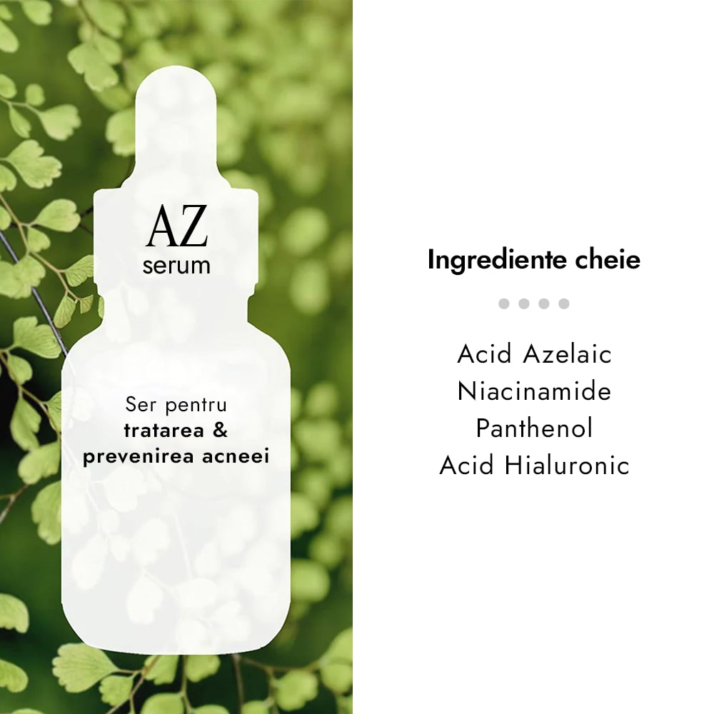 Ser cu Acid Azelaic si Niacinamide - Cos DE BAHA Azelaic Acid 10% Facial Serum with Niacinamide