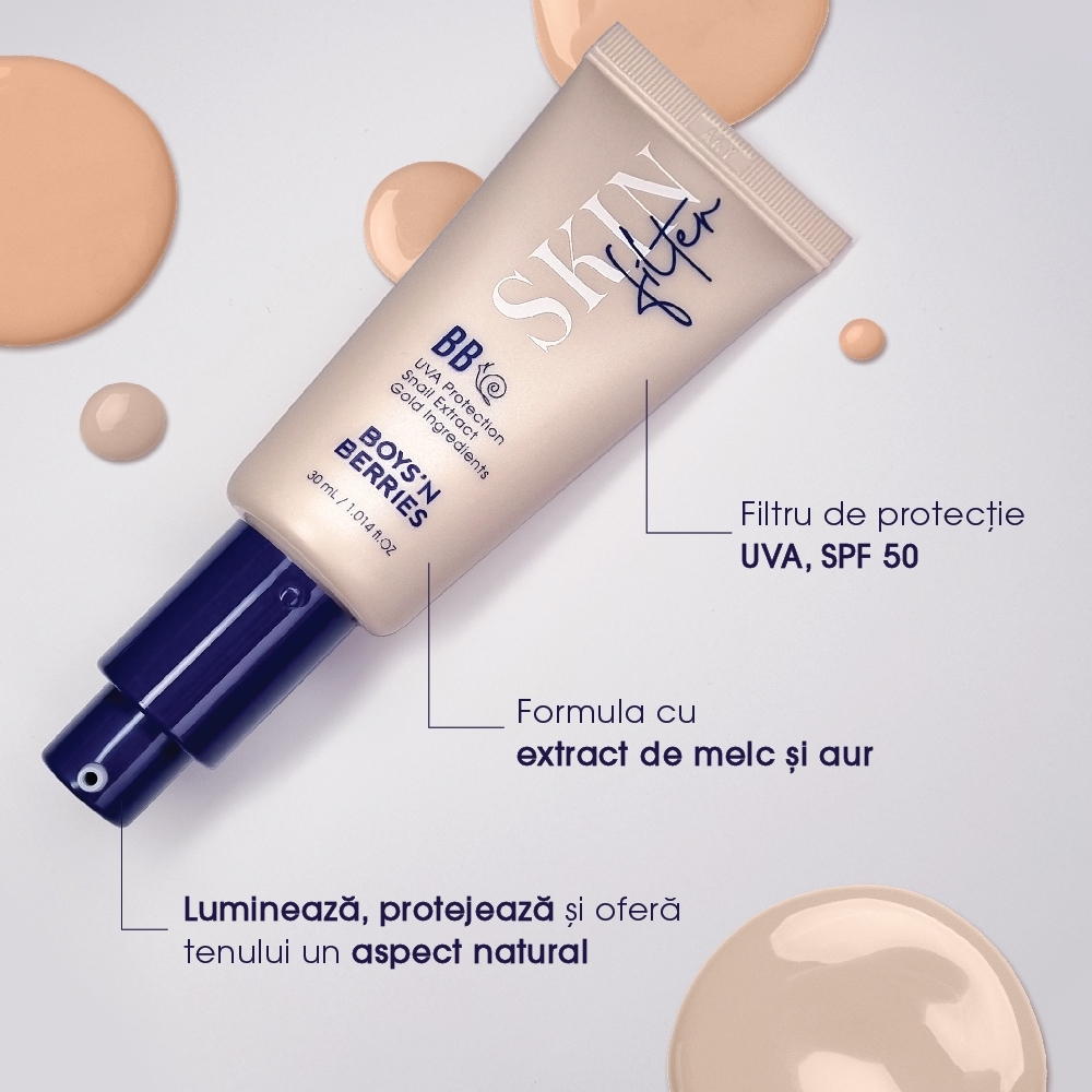 BB Cream Cu Extract de Melc & Aur Boys`n Berries Skin Filter SPF50