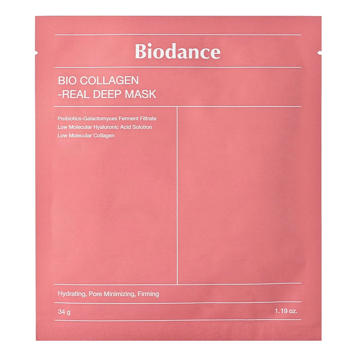 Mască cu Colagen pentru Hidratare Profundă Biodance Bio Collagen Real Deep Mask