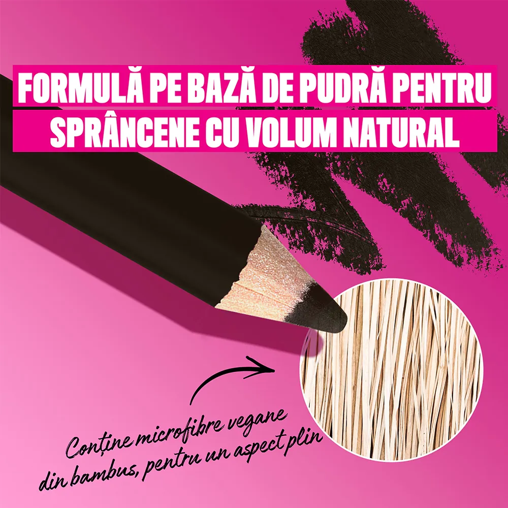 Creion pentru Sprancene Nyx Professional Makeup Powder Louder Brow Pencil BLACK