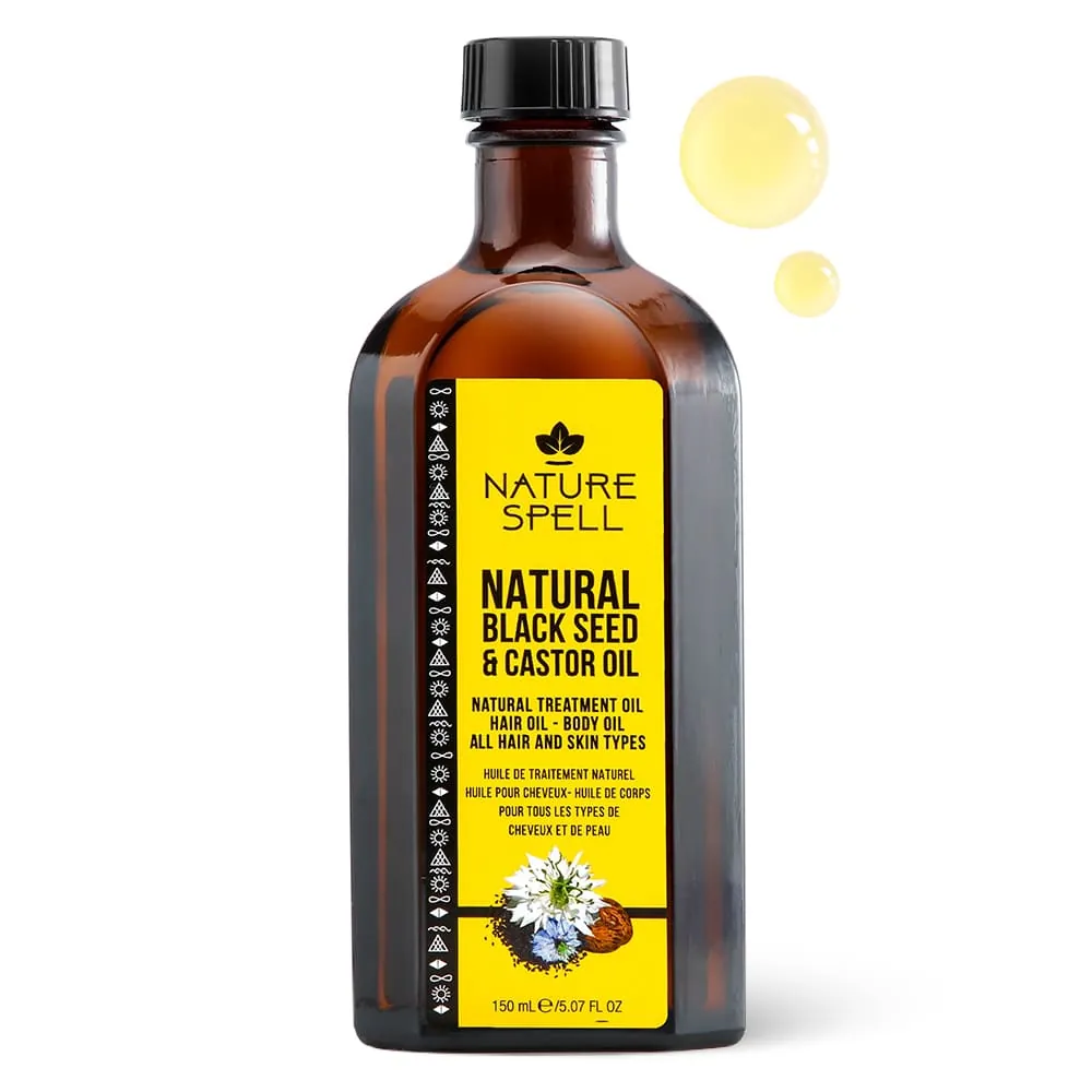 Ulei de Seminte Negre & Ricin pentru Par & Piele Nature Spell Oil for Hair and Skin