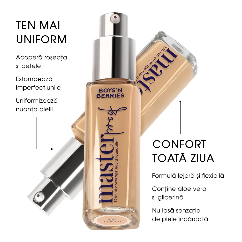 Fond de Ten Boys`n Berries MASTERPROOF 12h Liquid Foundation