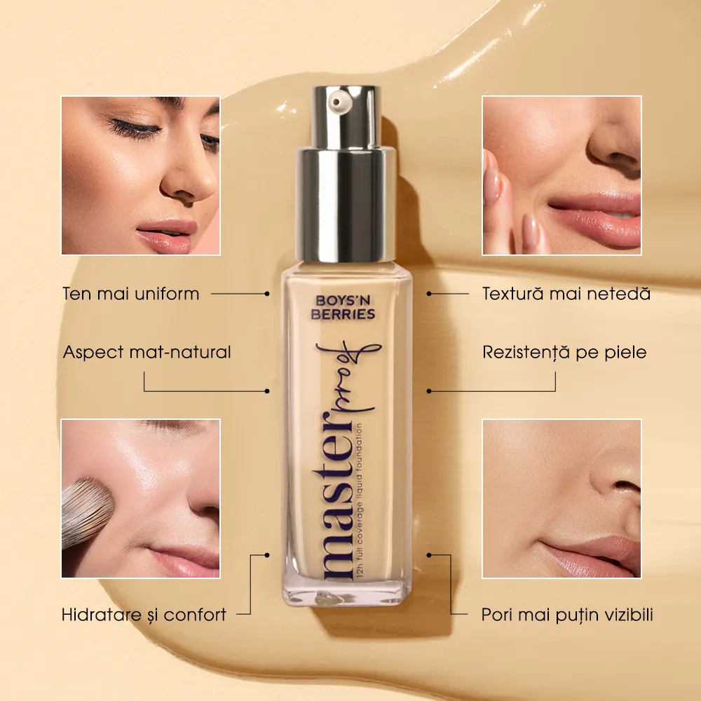 Fond de Ten Boys`n Berries MASTERPROOF 12h Liquid Foundation