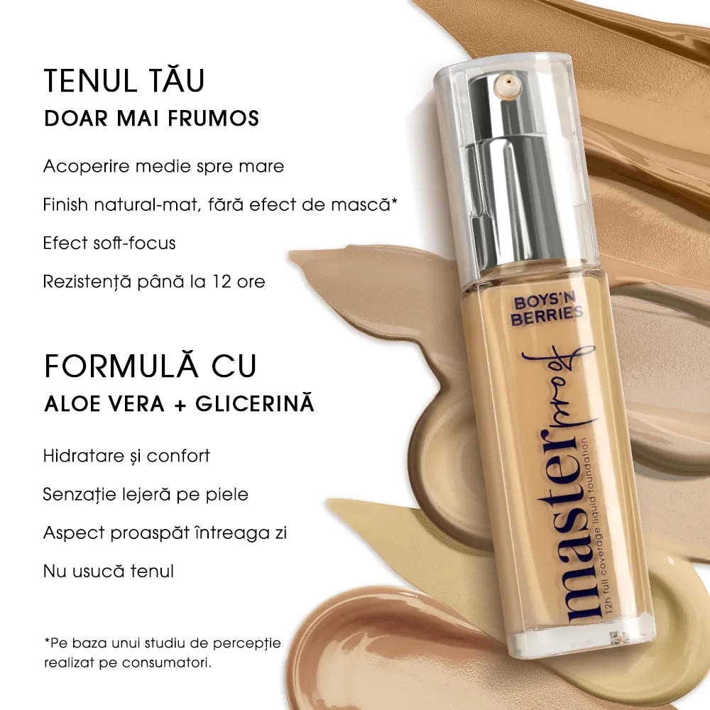 Fond de Ten Boys`n Berries MASTERPROOF 12h Liquid Foundation