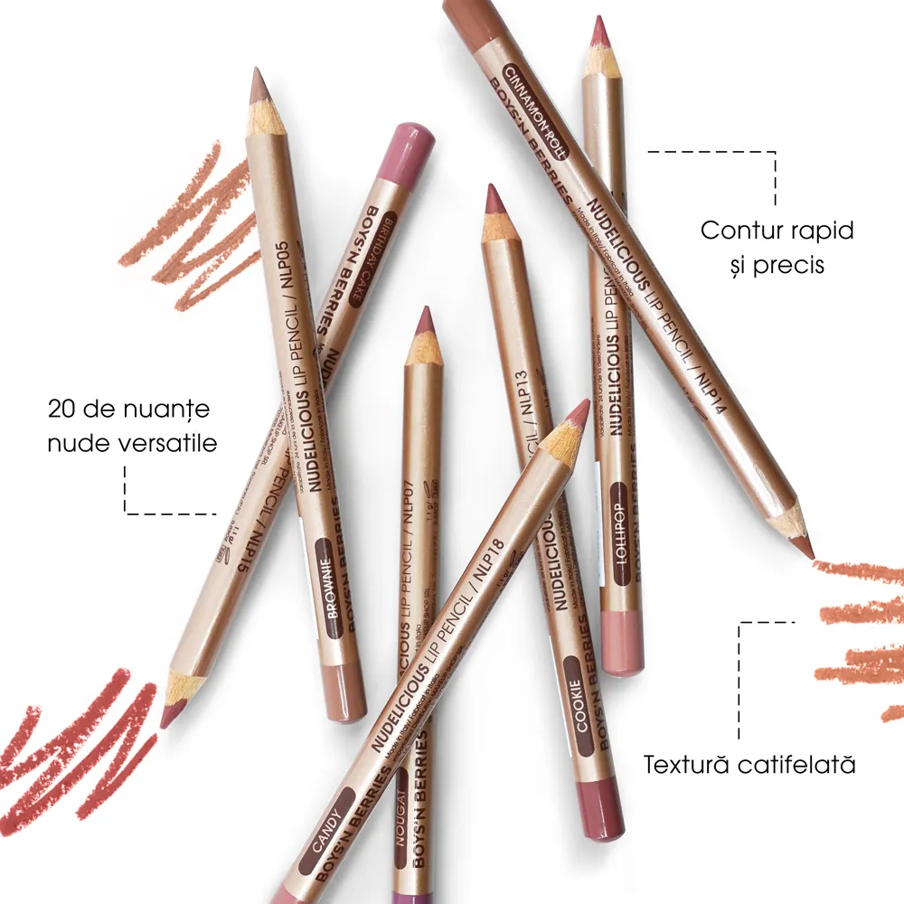 Creion Buze Boys`n Berries Nudelicious Lip Pencil Caramel