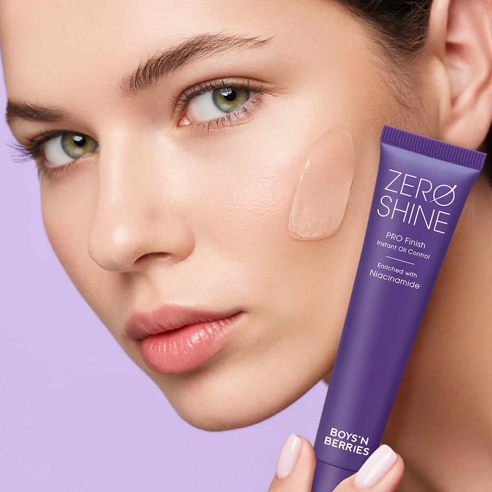 Primer pentru ten gras Boys`n Berries Zero Shine Pro Finish Instant Oil control