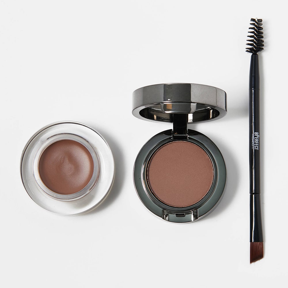 Kit sprancene BPerfect Indestructi`Brow Lock & Load Eyebrow Pomade & Powder Duo Brown