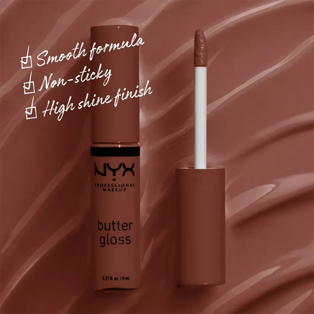 Luciu buze NYX Professional Makeup Butter Gloss Brownie Drip