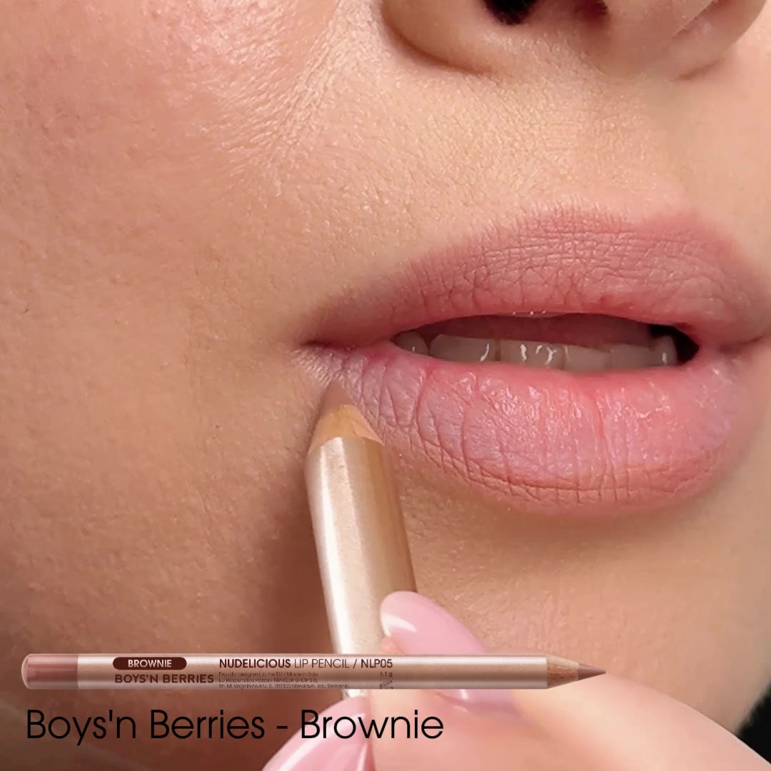 Video Creion Buze Boys`n Berries Nudelicious Lip Pencil Brownie