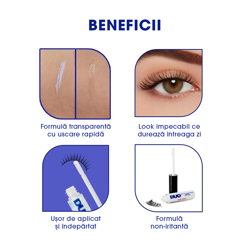 Adeziv cu Uscare Rapida DUO Brush-On Quick Set Striplash Adhesive 5g