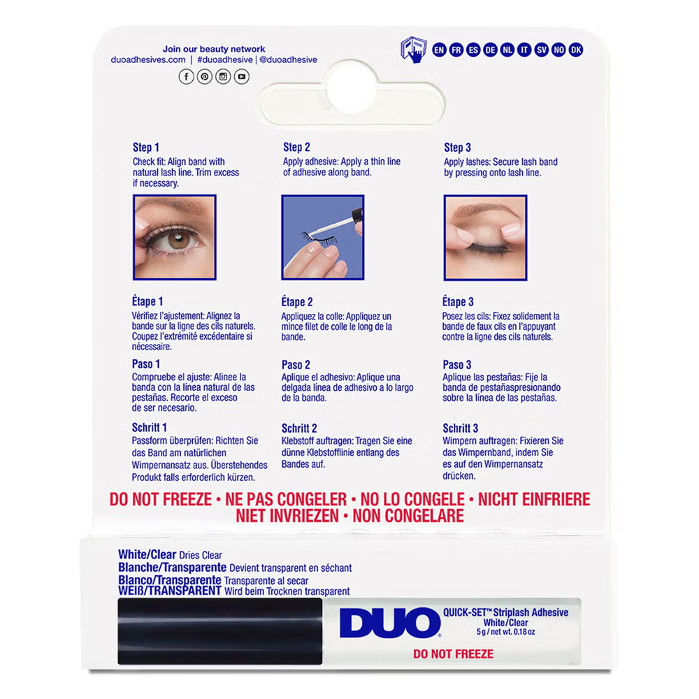 Adeziv cu Uscare Rapida DUO Brush-On Quick Set Striplash Adhesive 5g