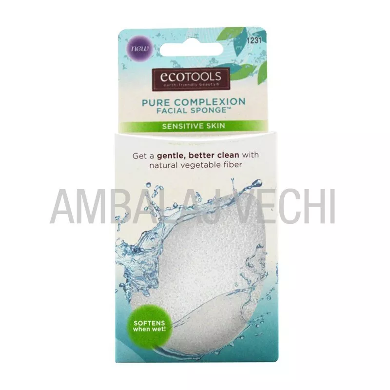 Buretel pentru curatarea tenului EcoTools Konjac Facial Sponge