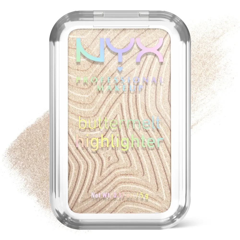 Iluminator pudra NYX Professional Makeup Buttermelt 05 Bright and Butta