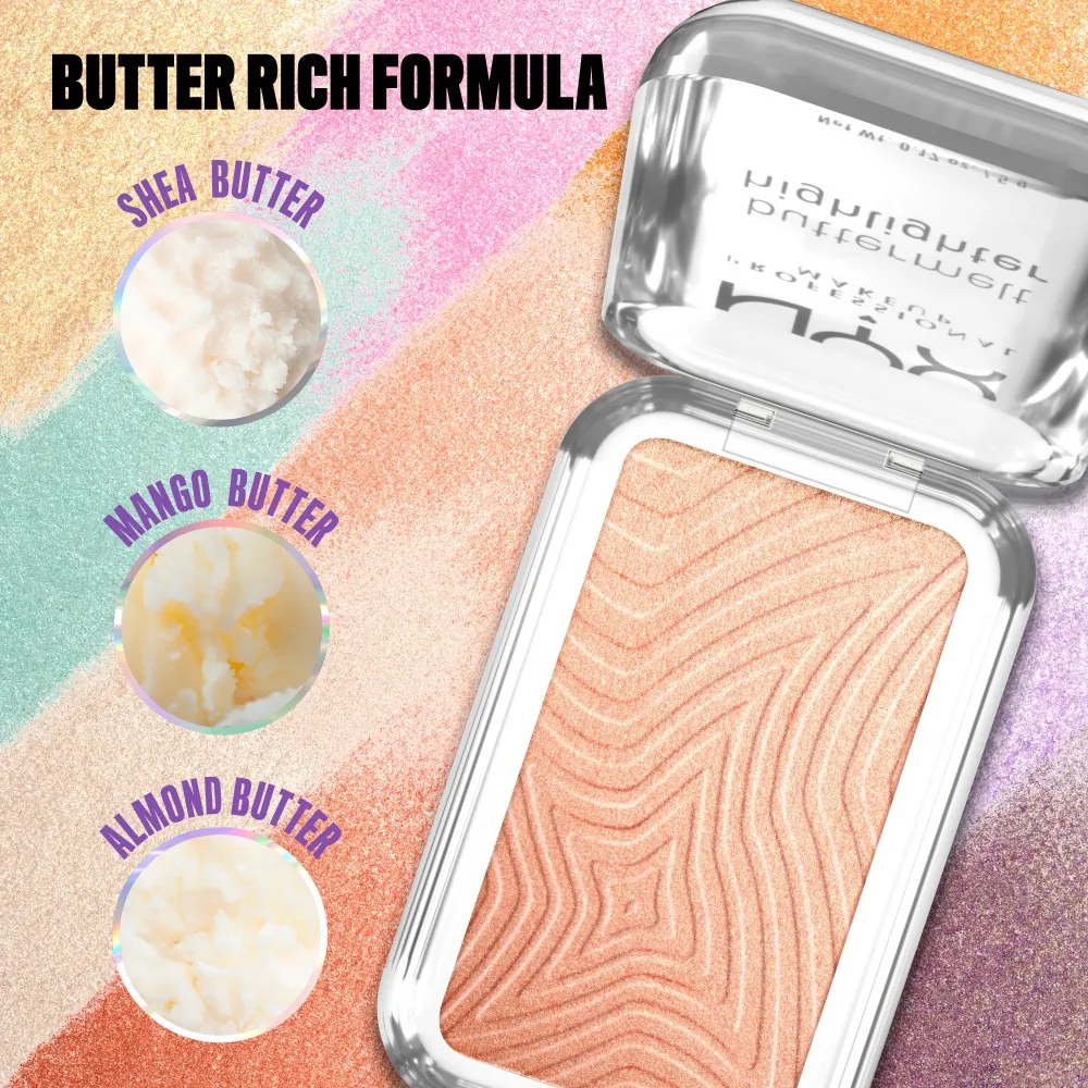Iluminator pudra NYX Professional Makeup Buttermelt 10 Glaze It Butta