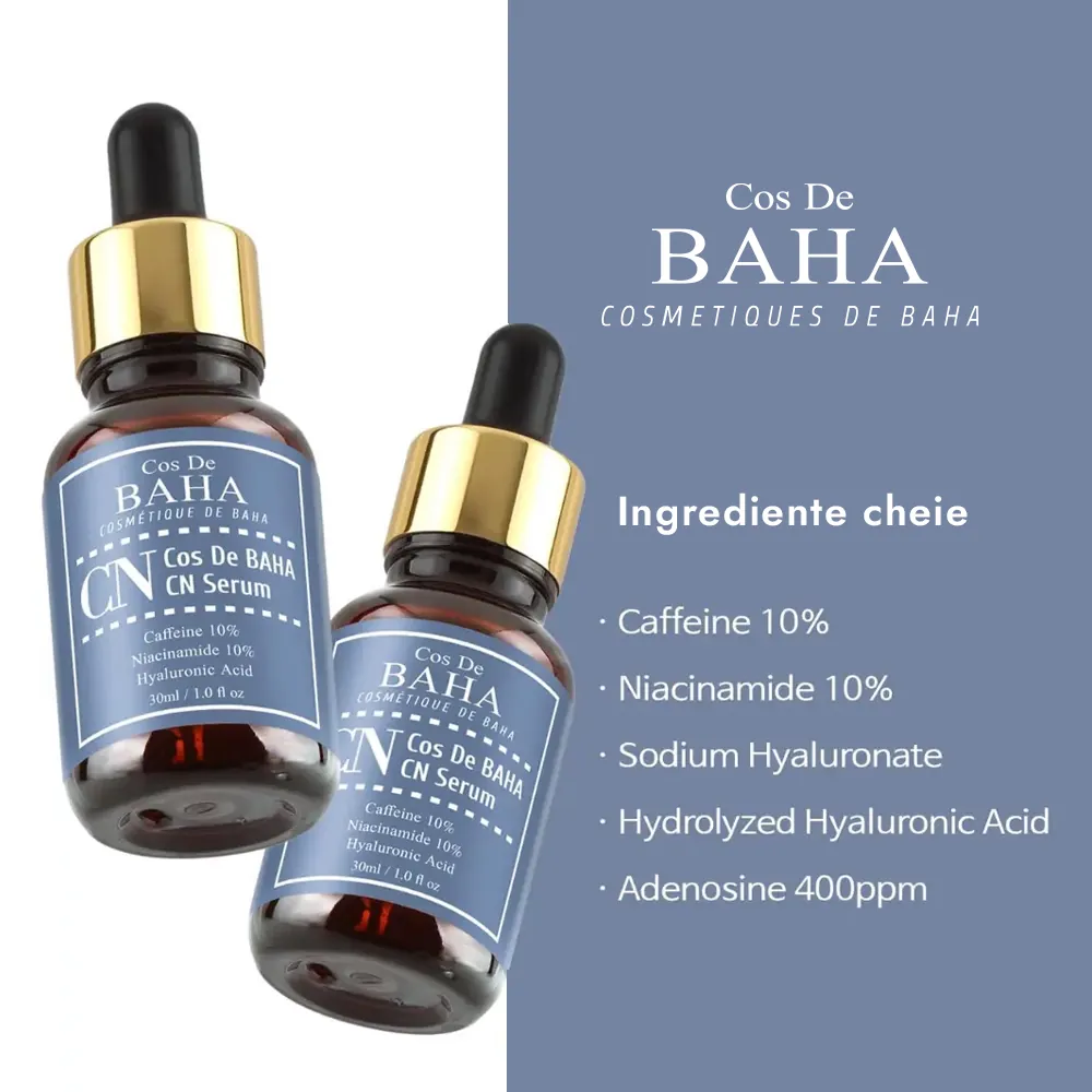 Ser Anti-Oboseala Cos de Baha CN Serum Caffeine Niacinamide