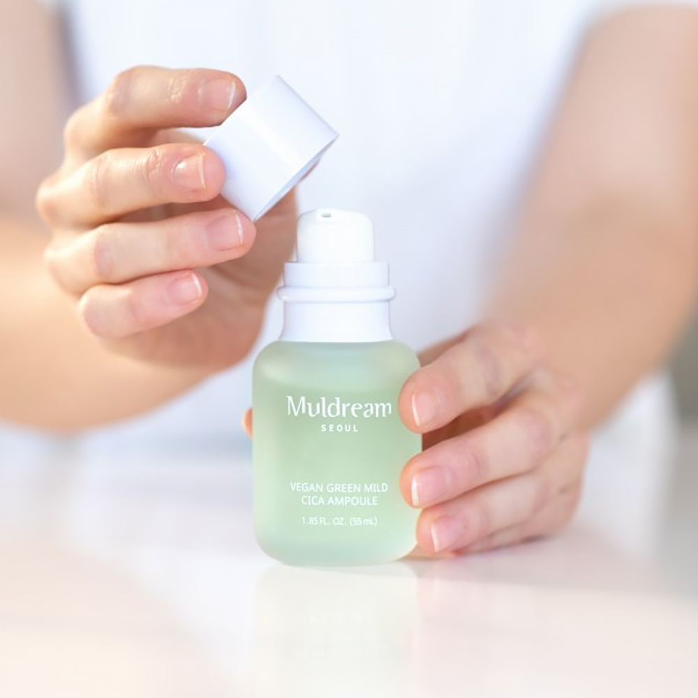 Ser Intens Hidratant & Calmant cu Centella Asiatica Muldream Vegan Green Mild CICA Ampoule